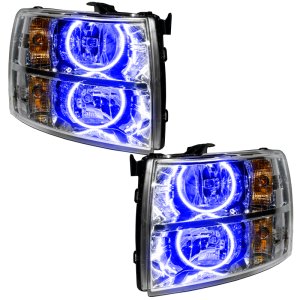 Chevrolet Silverado Headlight Halo Kits - ORACLE Lighting - Pre-Assembled LED - Blue - `07-`13